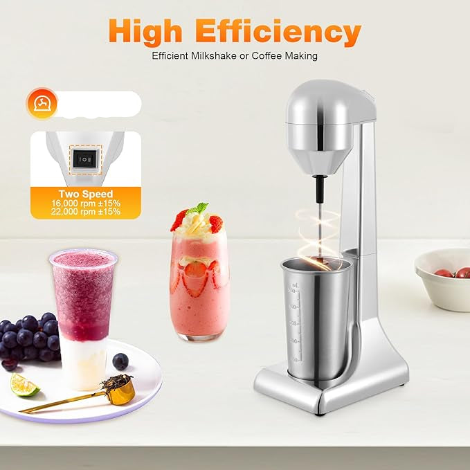 BEPER Electric Blender 500ml Stainless Steel 2‑Speed