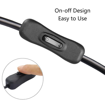 RIIEYOCA Cat6 Ethernet Cable with On/Off Switch RJ45 Female to Female 1M Black