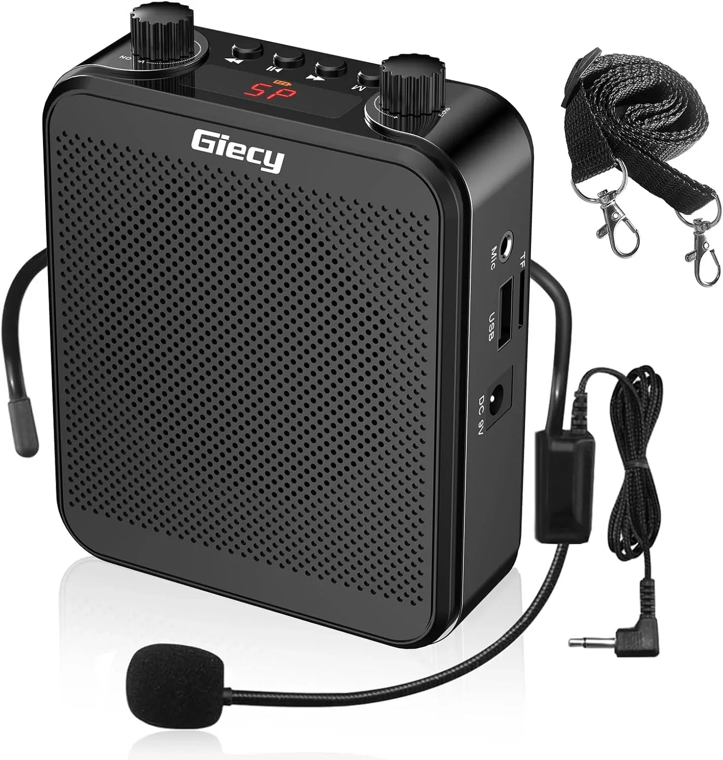Giecy Portable 30W Bluetooth Rechargeable Voice Amplifier with Mic - Gomix Brands Outlet