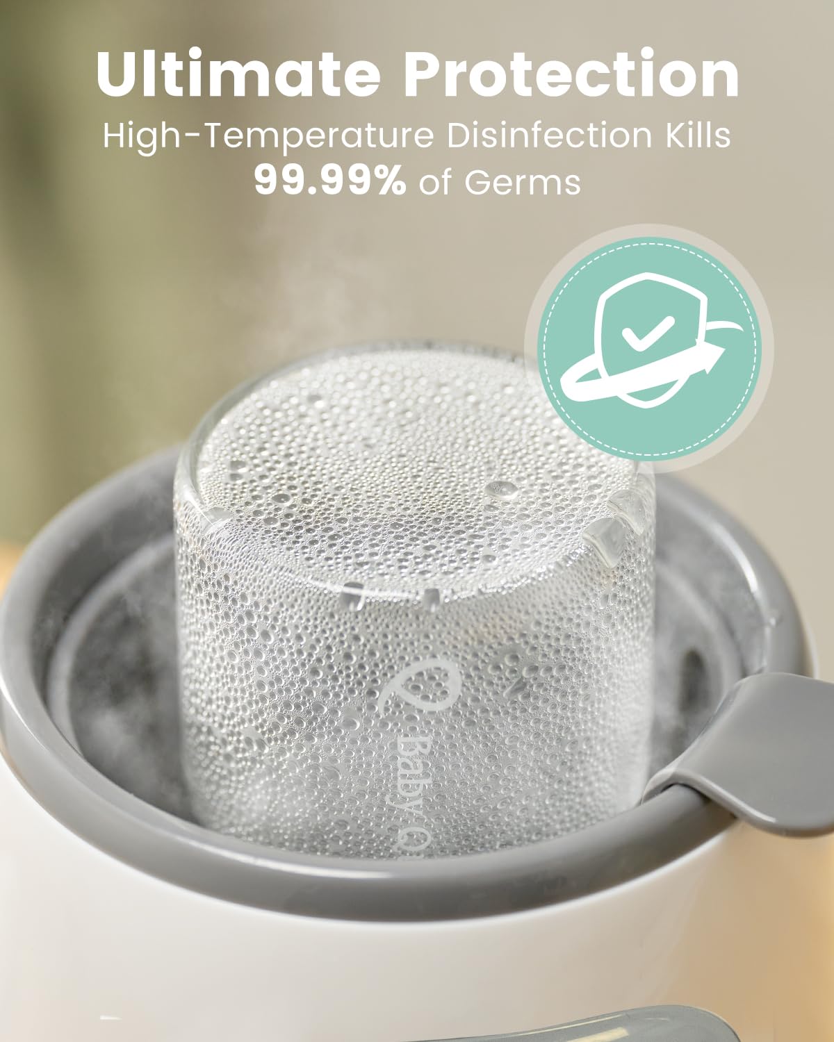 Grownsy 8-in-1 Baby Bottle Warmer & Sterilizer with Timer