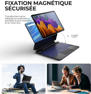 Dexnor Magnetic Backlit Keyboard for Samsung Galaxy Tab S9 - Gomix Brands Outlet