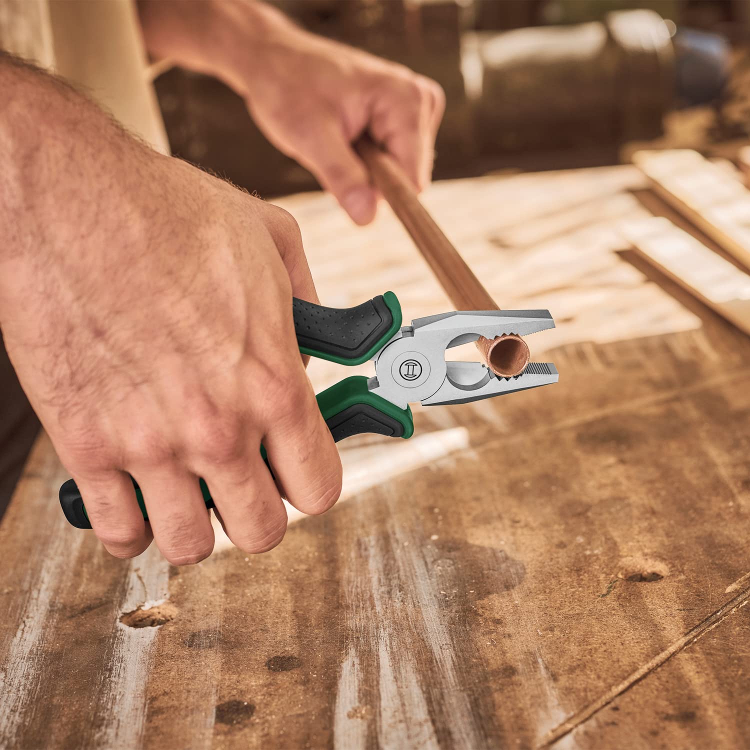 BOSCH 7" Heavy-Duty Combination Pliers – Carbon Steel, Ergonomic Grip