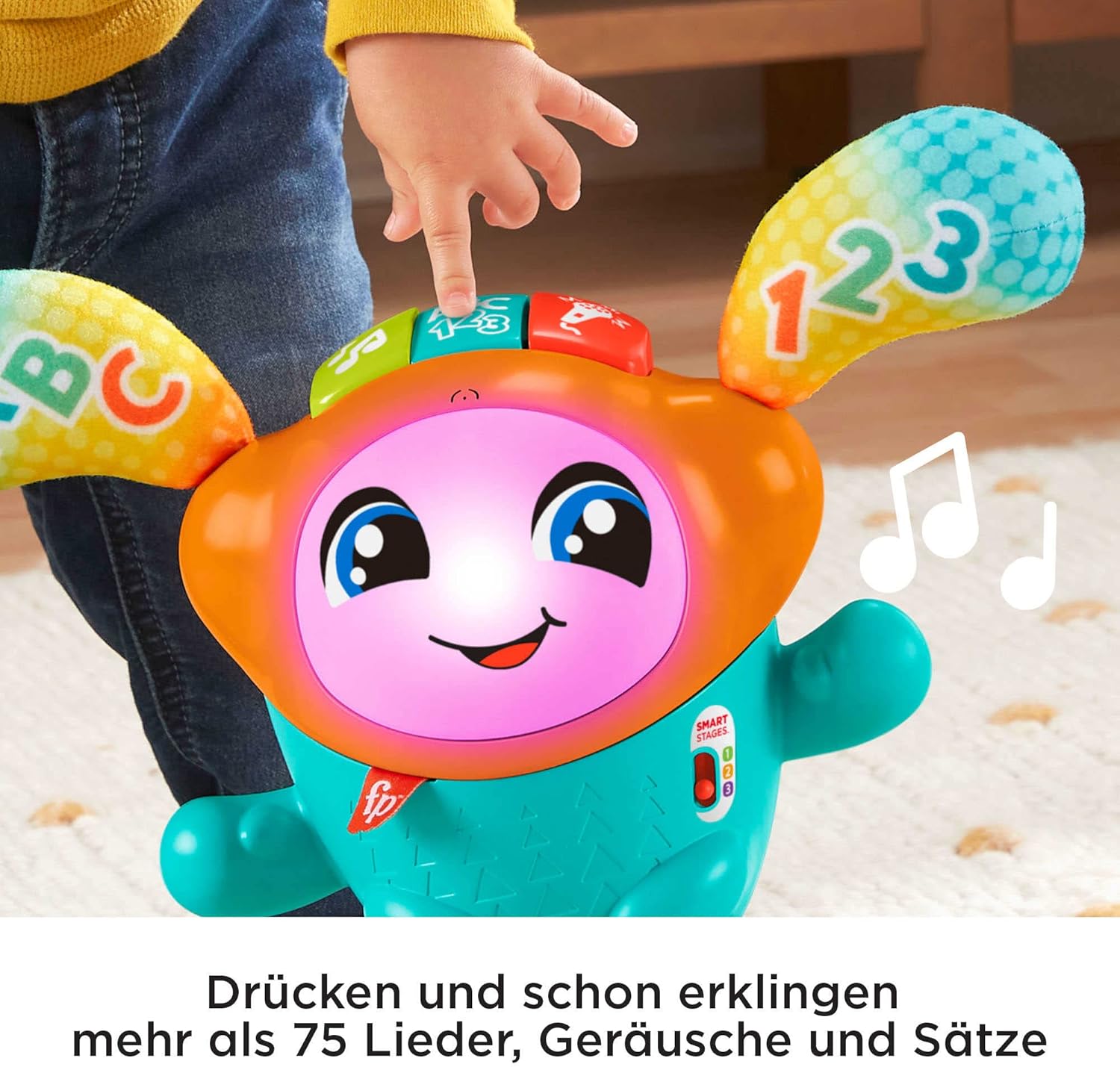 Fisher-Price DJ Hüpfi Interactive Bouncing Music Toy for Babies