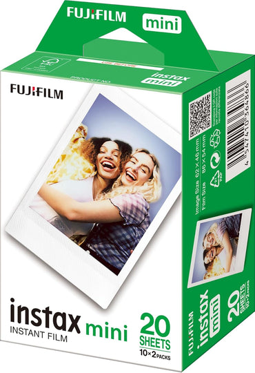 Instax Mini Instant Film 20 Sheets White Border – Vibrant Color Prints