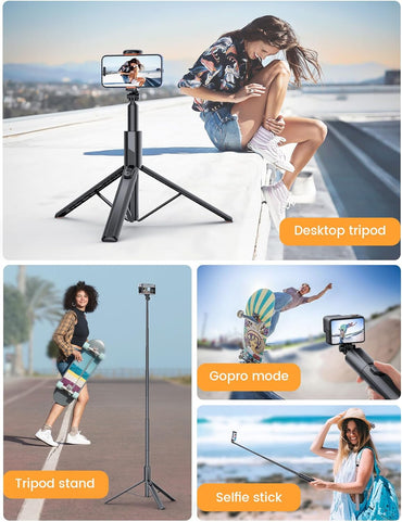 ANXRE NT79 71-Inch Extendable Phone Tripod with Remote – Lightweight Aluminum