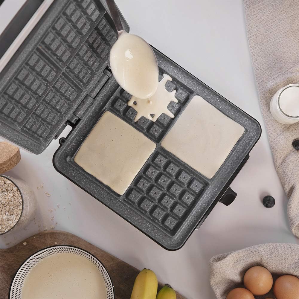 Cecotec Fun Gofrestone 4-Inox Electric Waffle Iron 1200W Stainless Steel