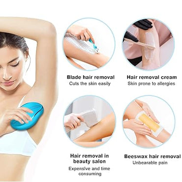 Golden Crystal Hair Eraser – Painless Portable Epilator for Everyone