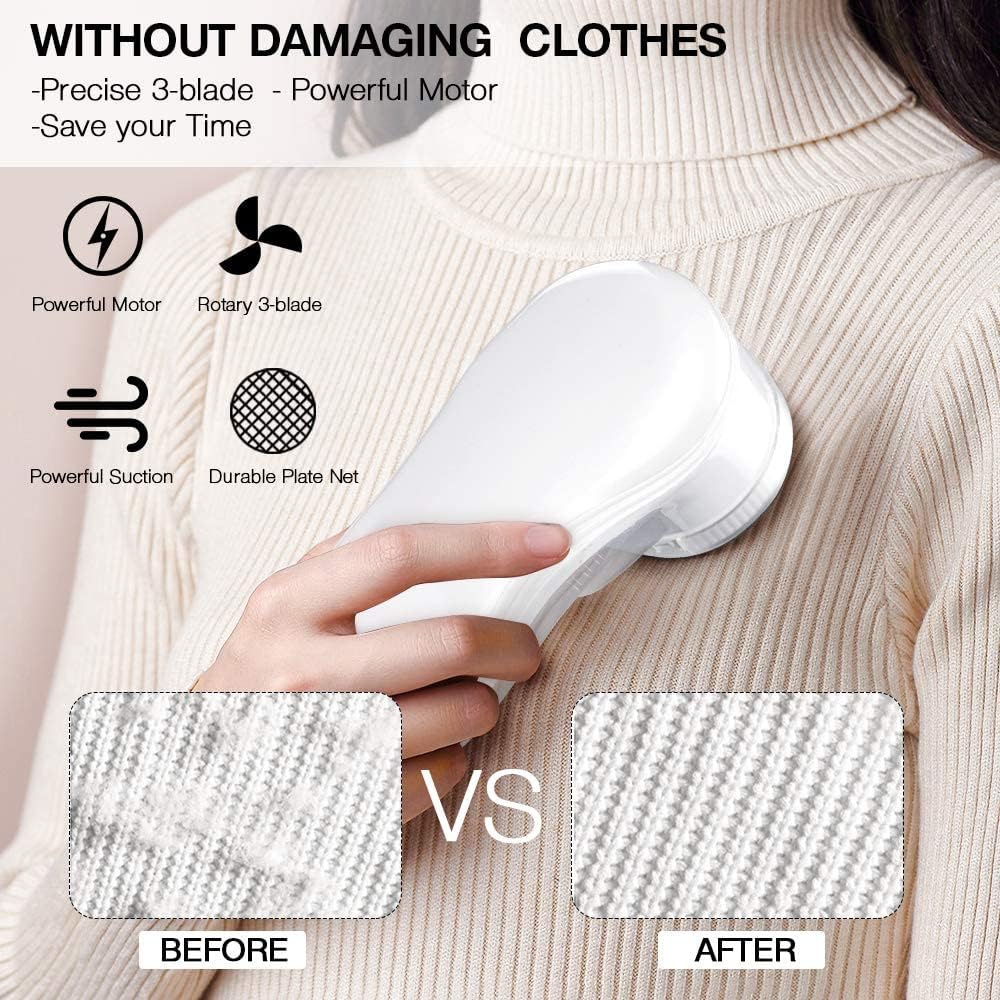 Portable Electric Lint Remover: Fabric Shaver for Clothes, Jumpers, Furniture, and More