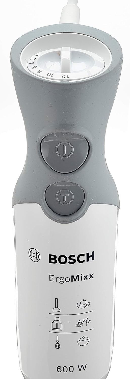 Bosch ErgoMixx 600W Hand Blender: Powerful Immersion Mixer, Whisk, Chopper