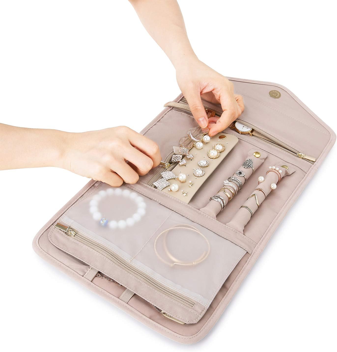 Travel Jewelry Organizer Case
