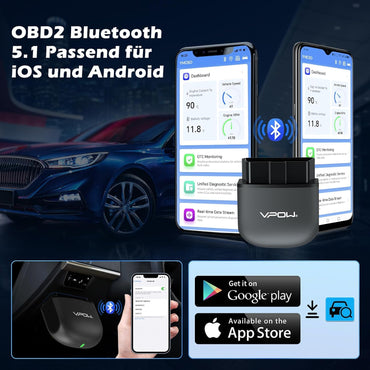VPOW B65 OBD2 Bluetooth 5.1 Diagnostic Scanner Tool Adapter