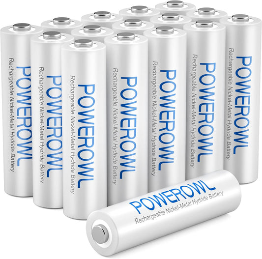 POWEROWL AAA Rechargeable Batteries 1000mAh 1.2V NiMH