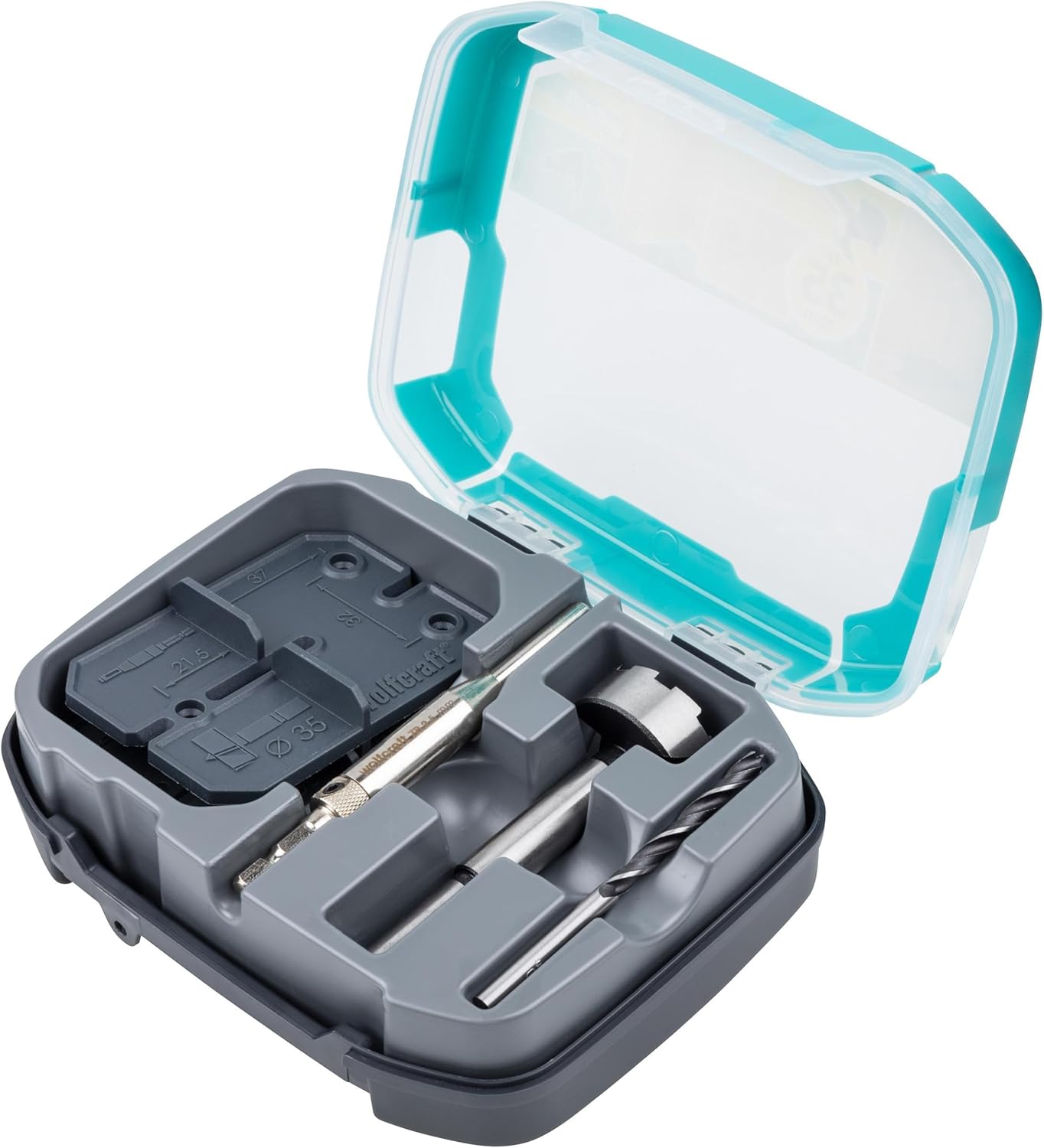 Wolfcraft Hinge Hole Set: Precise 35mm Drilling for Easy Pot Hinge Installation