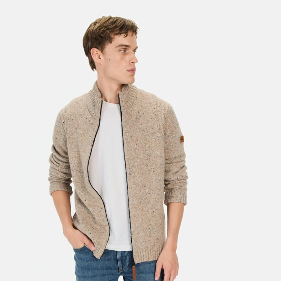 Camel Active Sustainable Merino Wool Premium Men's Cardigan