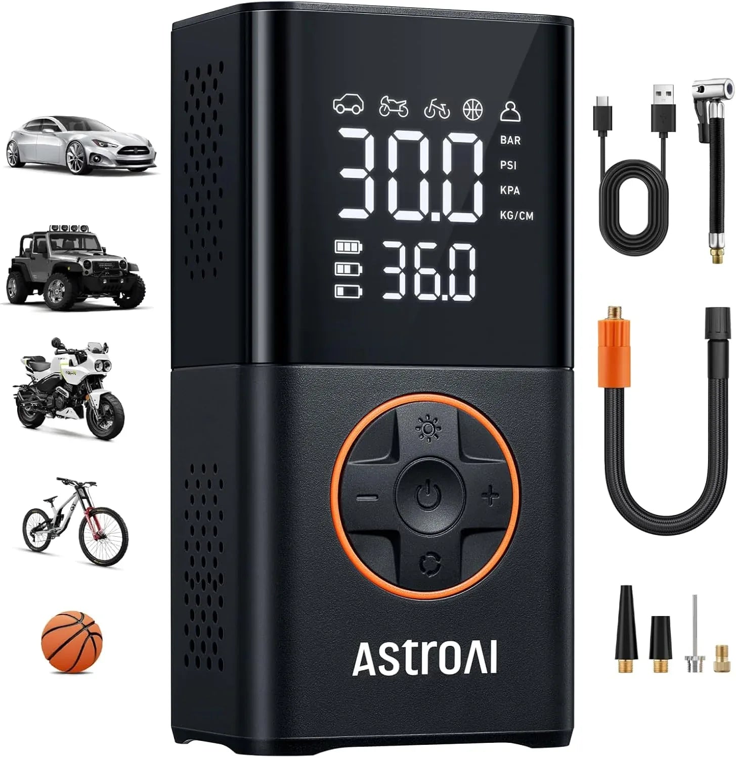 AstroAI L7 Portable Cordless Tire Inflator with Digital Display - Gomix Brands Outlet