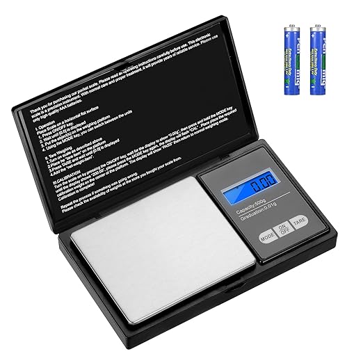 Aurora & Tithonus Stainless Steel 500g Digital Precision Kitchen Scale