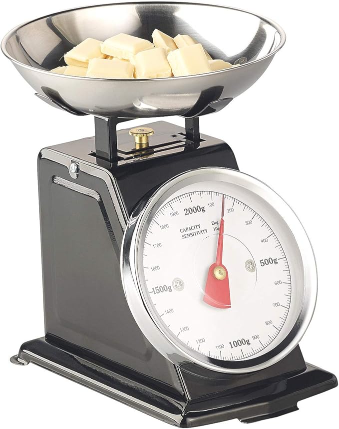 Vintage Retro Analog Kitchen Scale 2kg Capacity with Tare