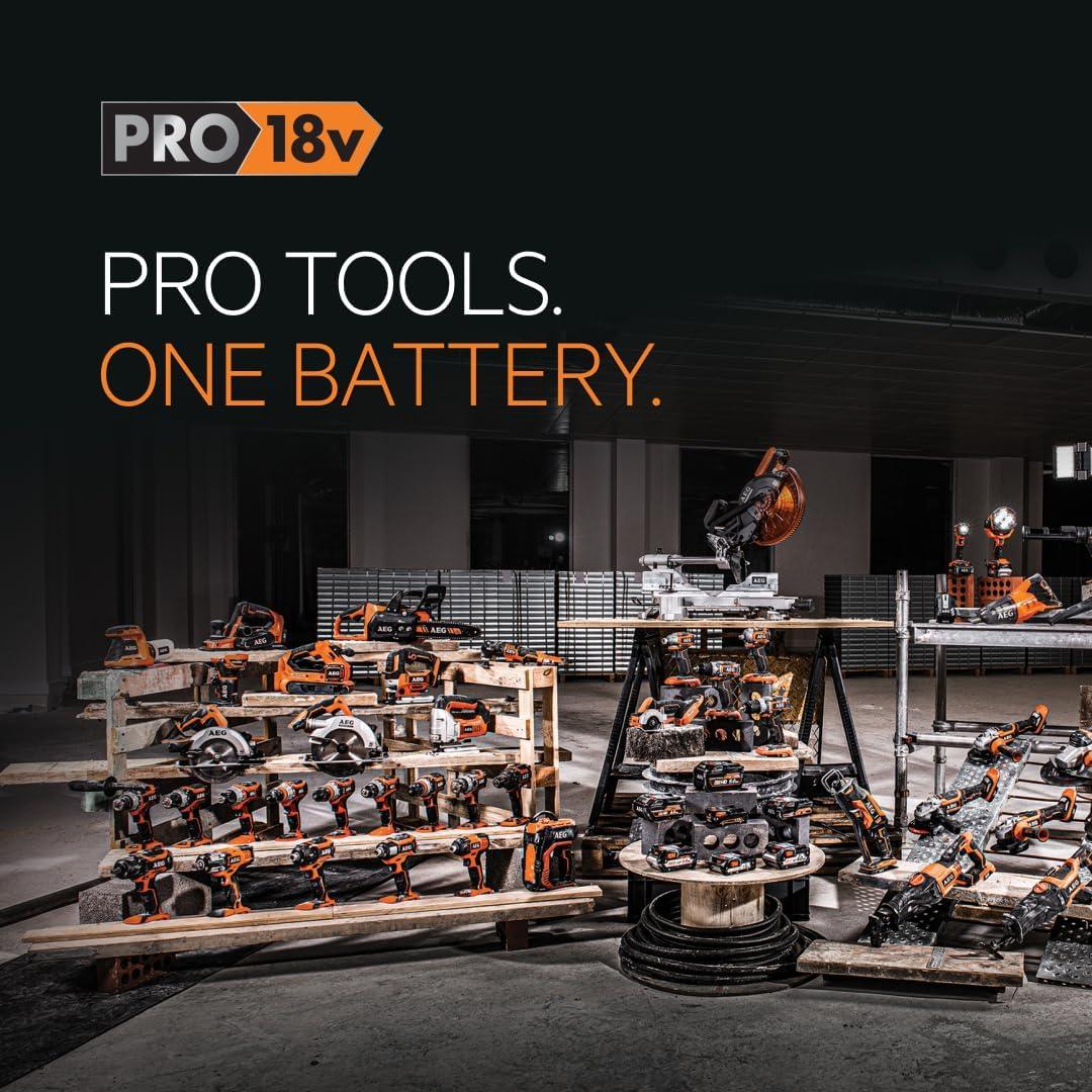 AEG 18V 4Ah Pro Lithium Battery + Rapid Charger – Compact Power Pack - Gomix Brands Outlet