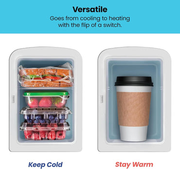 Chefman Iceman Mini Portable White Personal Fridge 4L - Gomix Brands Outlet