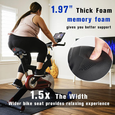 HASAGEI Gel Mountain Bike Saddle – Wide Waterproof Comfort Seat