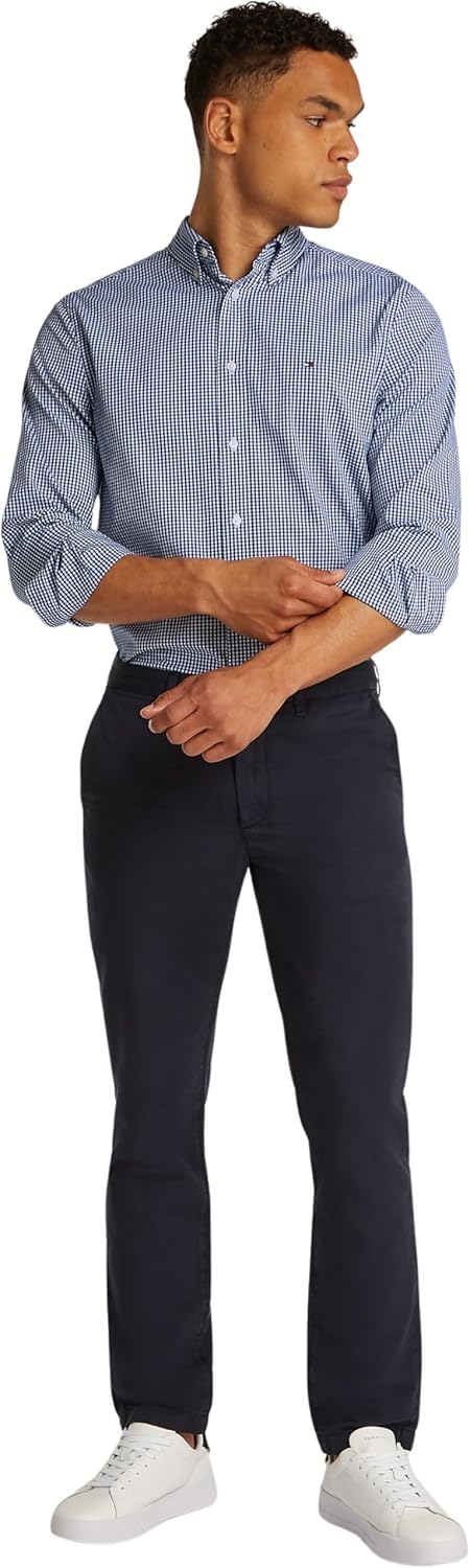 Men's Tommy Hilfiger Flex Poplin Gingham Regular Fit Button-Down Shirt