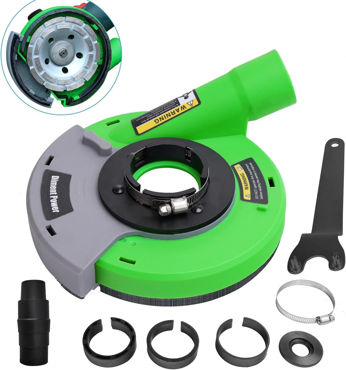 Diment Power Suction Hood for Angle Grinders