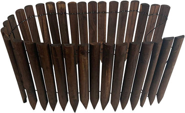 Worth 6-Pc Burnt Wood Garden Edging 11.8" x 42"