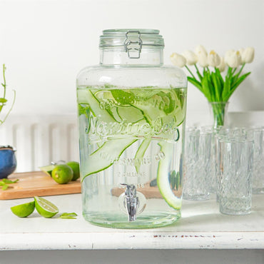 Rink Drink 8.7L Glass Drinks Dispenser with Chrome Tap