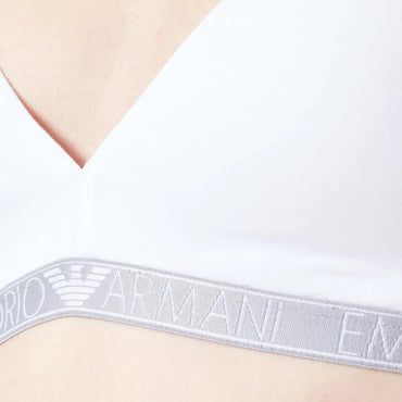 Emporio Armani Women's Stretch Cotton Studs Logoband Padded Bralette - Gomix Brands Outlet