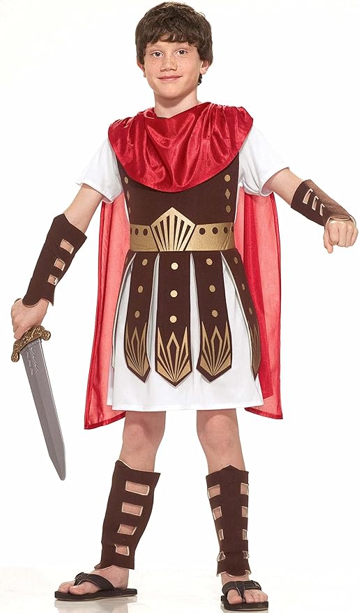 Roman Warrior Costume for Kids – M Size, Detailed Armor Outfit