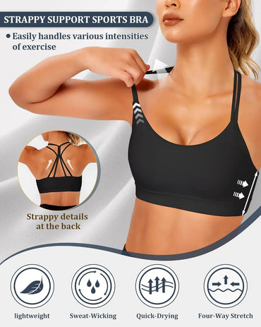 As Fairy High Support Wireless Strappy Sports Bra - Gomix Brands Outlet