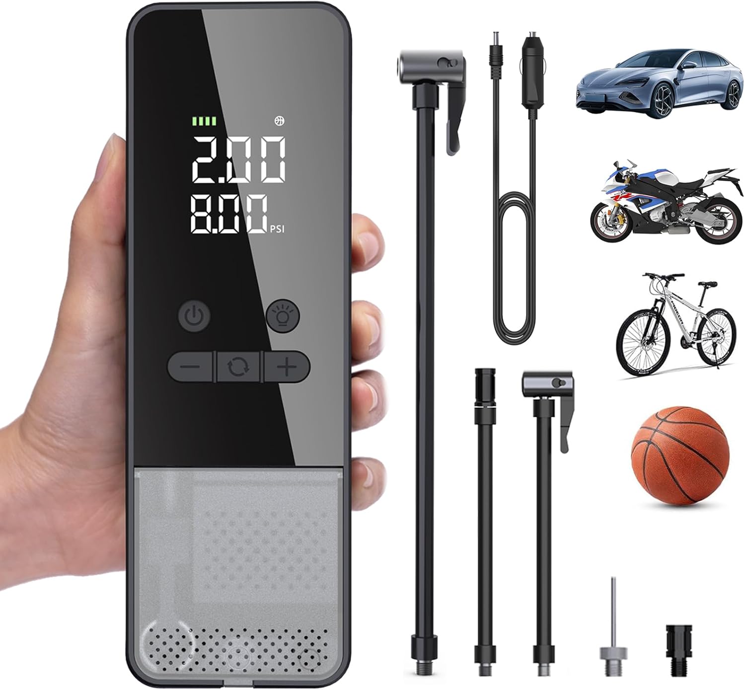 TOPUMP TP300 Portable Air Compressor 150 PSI Digital Tire Inflator