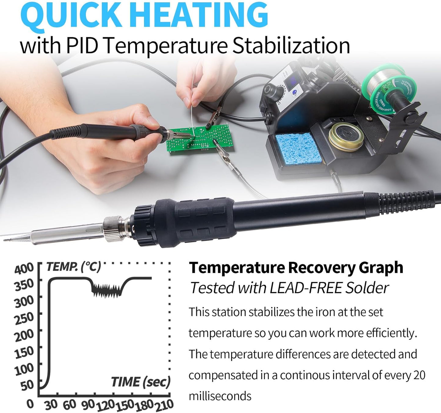 YIHUA 926 LED-IV 60W Soldering Station with Digital Display