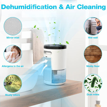 Teliser Portable 1000ml Mini Dehumidifier for Home Air Quality