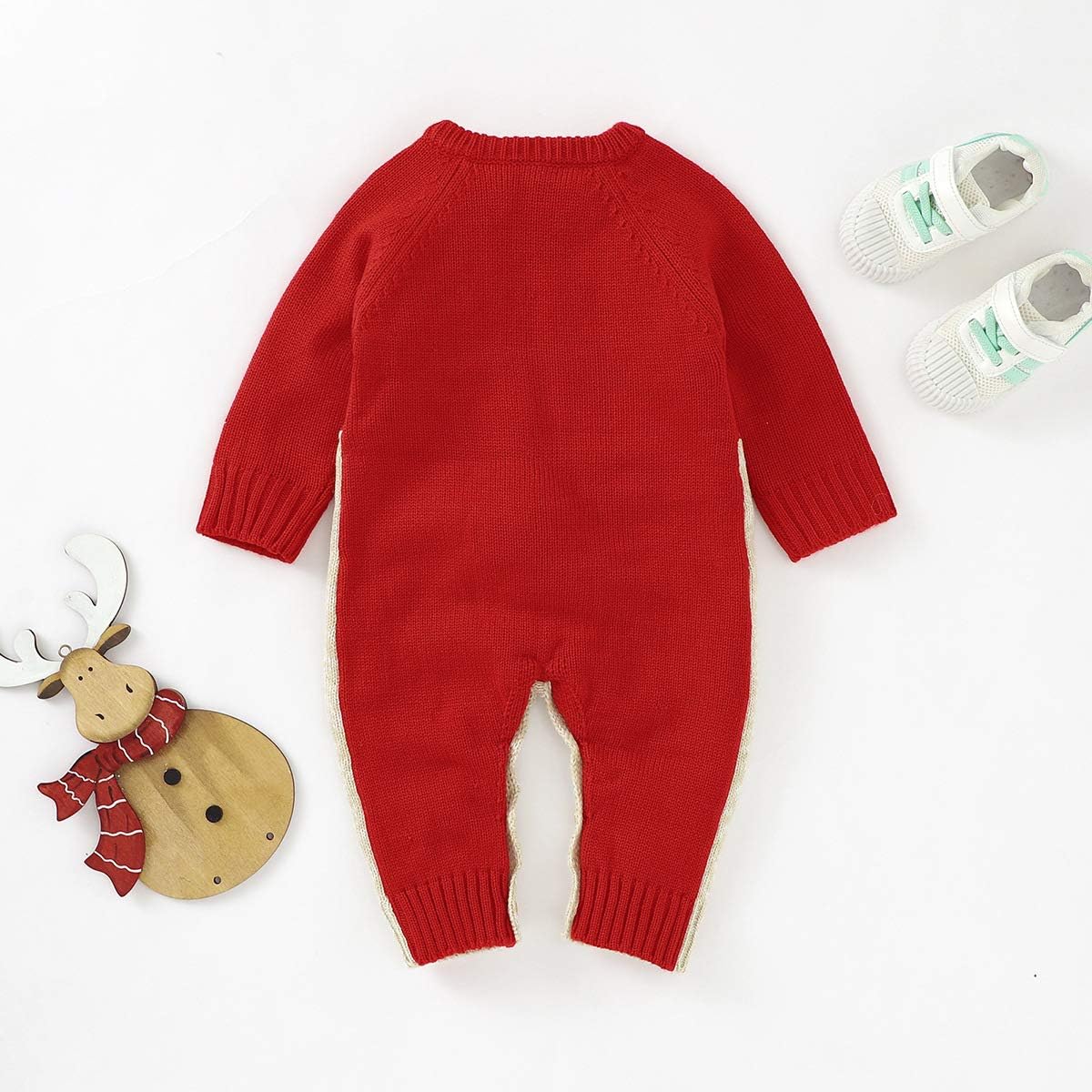 Verve Jelly Reindeer Christmas Baby Onesie Long Sleeve