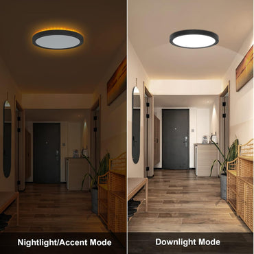 13-Inch Dimmable LED Flush Mount Ceiling Light – Selectable CCT