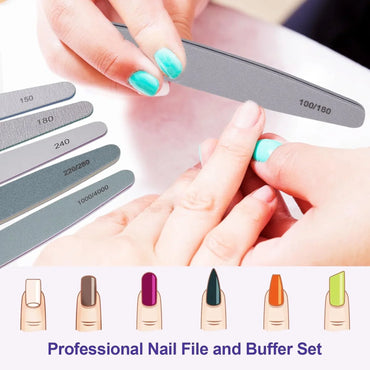 HomeyEra 6-Piece Professional Nail File and Buffer Set - Gomix Brands Outlet