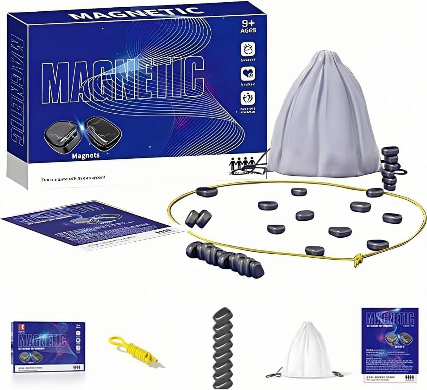 Portable Magnetic Chess Board Game for Travel and Family Fun