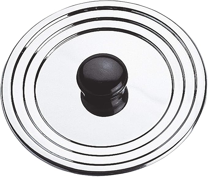 Sitram Silver Stainless Steel Compact Cookware Lid – Durable Dishwasher Safe