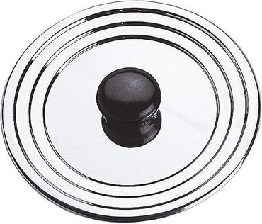 Sitram Silver Stainless Steel Compact Cookware Lid – Durable Dishwasher Safe - Gomix Brands Outlet