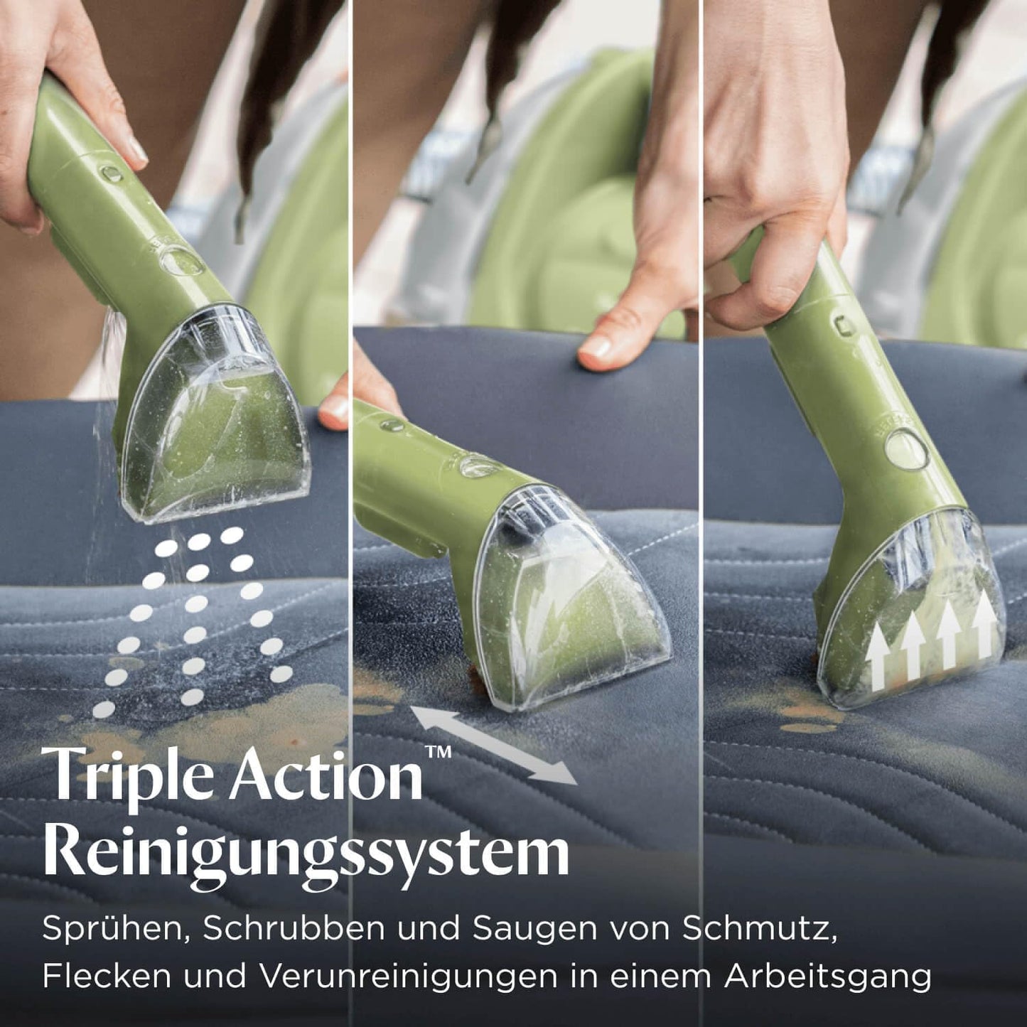 BISSELL Little Green Upholstery Cleaner with 340W Motor and Two‑Tank System