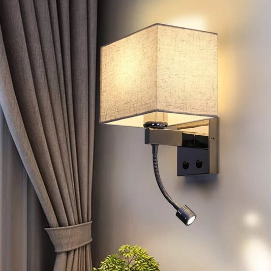 ZMH Wall Light with Flexible LED Arm and Dual Light - Gomix Brands Outlet