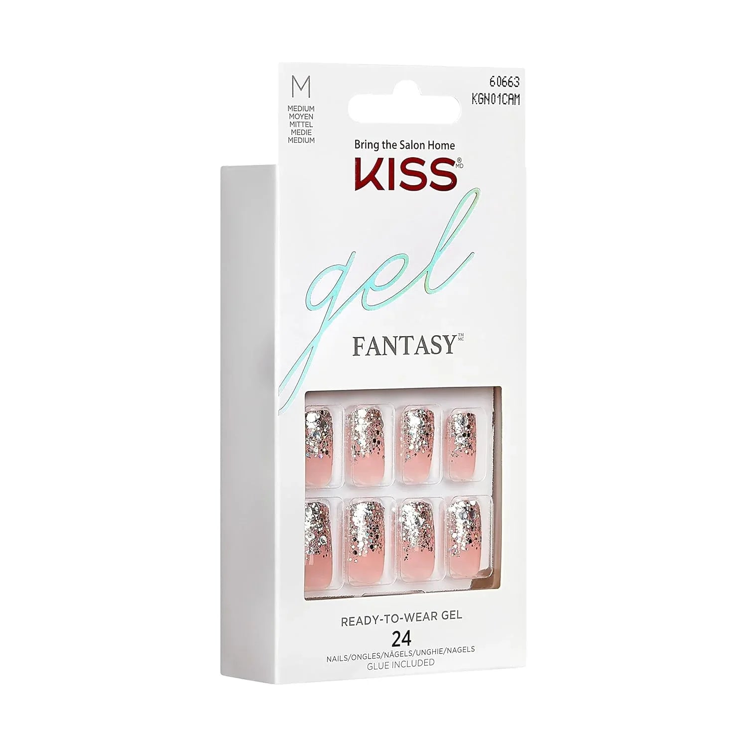 Kiss Gel Fantasy Press-On Nails: Durable, Waterproof, Ultimate Gel Shine Manicure - Gomix Brands Outlet