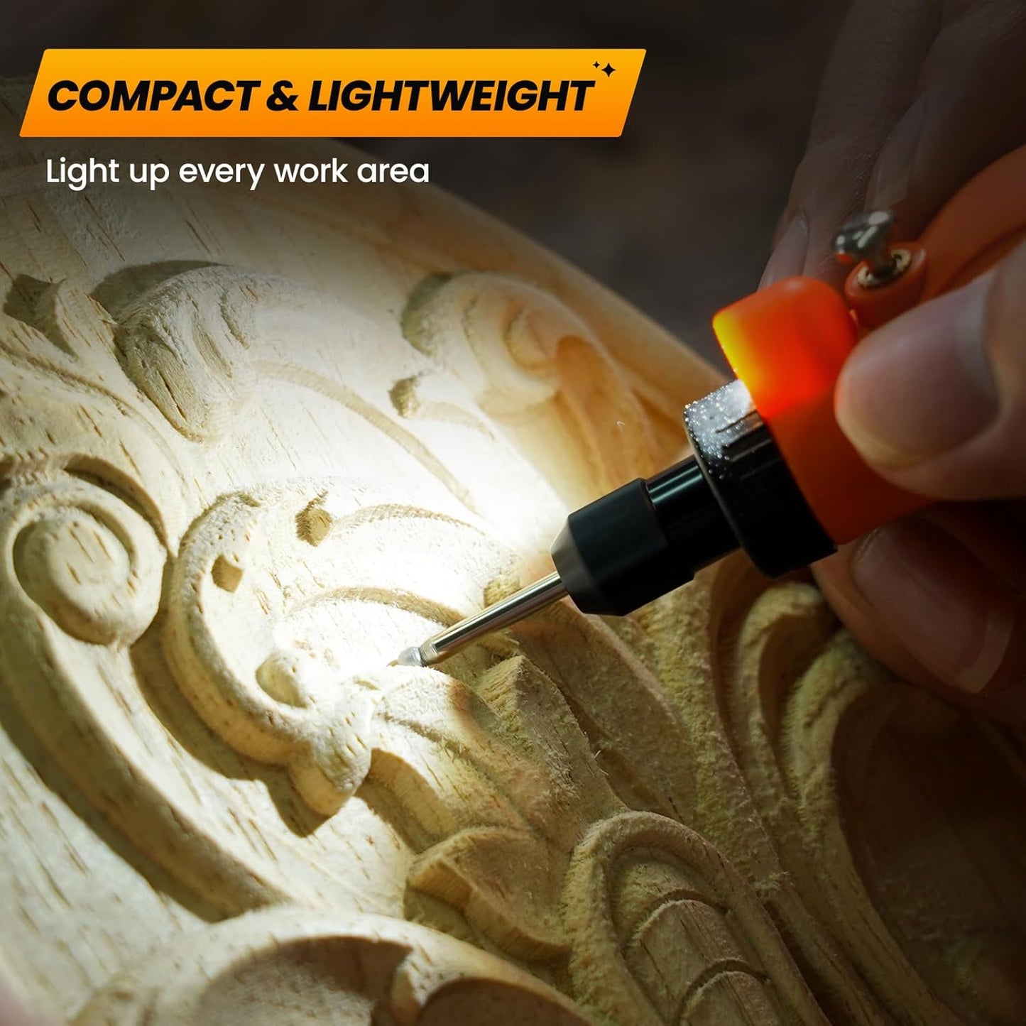 HARDELL 5‑Speed Mini Cordless Rotary Tool with 69‑Piece USB Kit