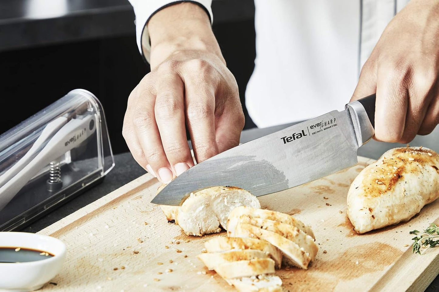 Tefal Ever Sharp 6.5" Chef Knife with Built‑in Sharpener