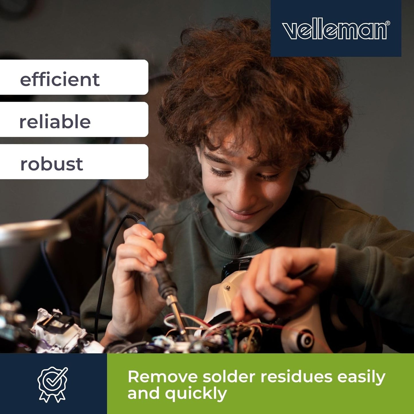 Velleman Multi-Colour Vacuum Desoldering Pump with 30W Heater