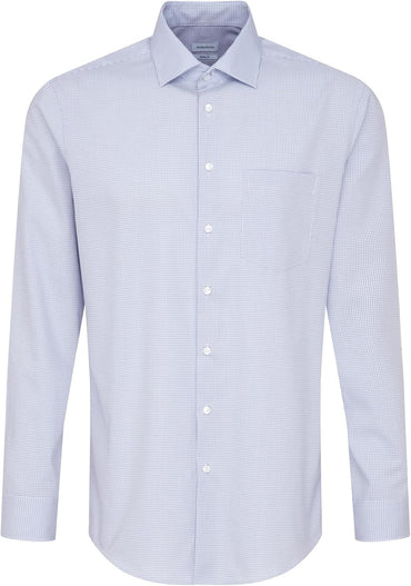 Seidensticker Men's Shaped Long Sleeve Cotton Business Shirt