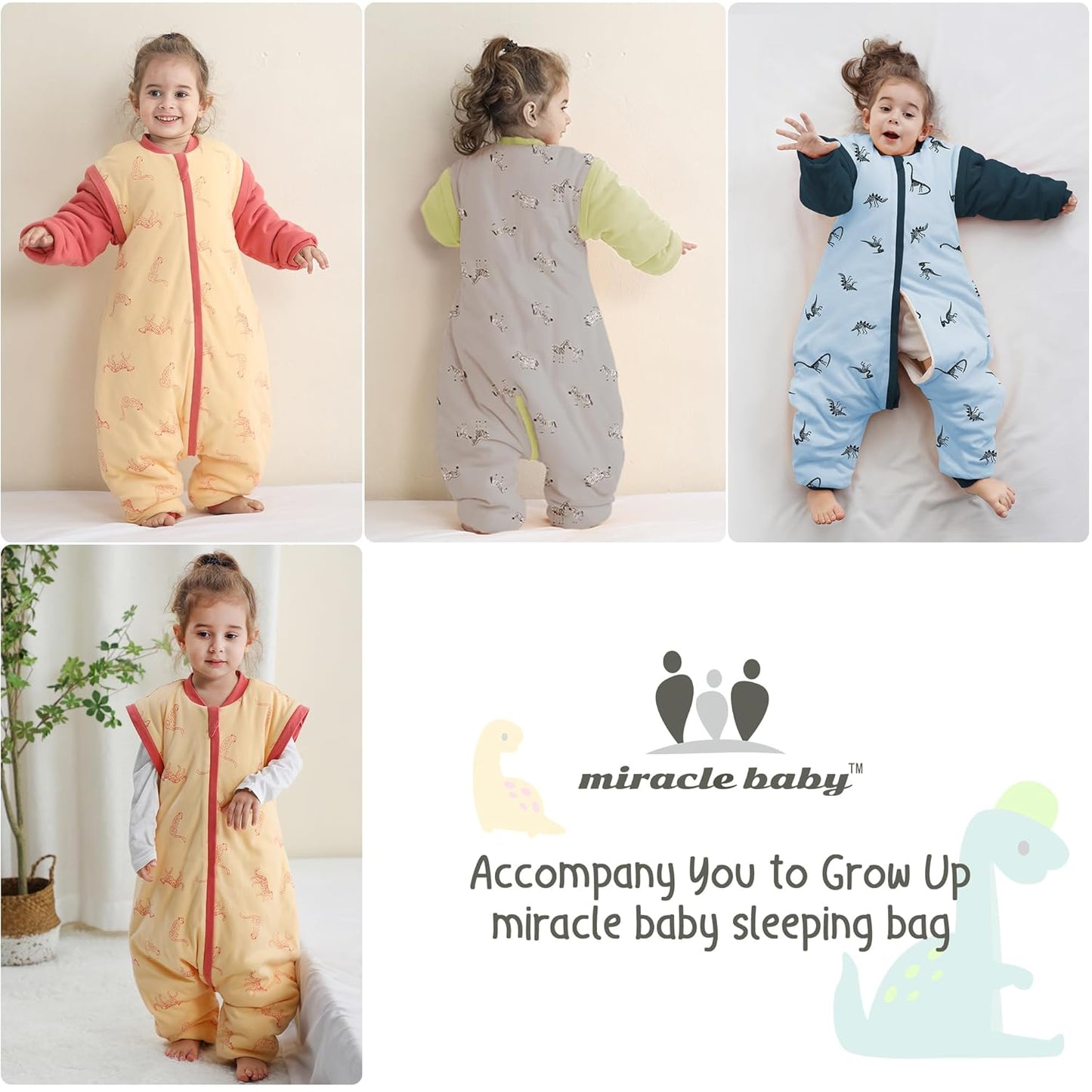 Portable Baby Sleep Blanket with Feet – 100% Cotton, Warm 2.5 Tog, 6‑18 Months