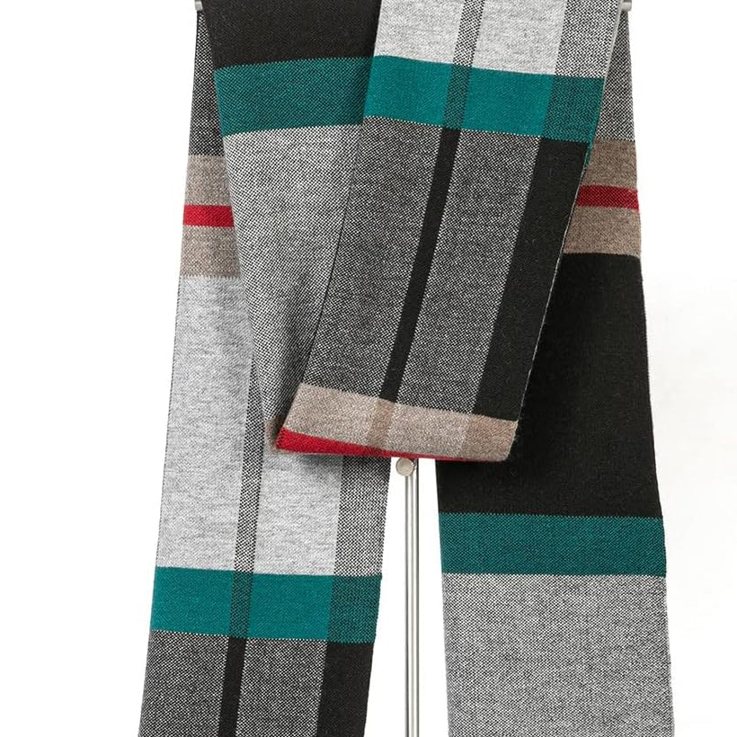 Villand Men's Australian Merino Wool Tartan Scarf – Warm, Soft, Gift-Ready