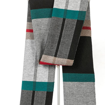 Villand Men's Australian Merino Wool Tartan Scarf – Warm, Soft, Gift-Ready